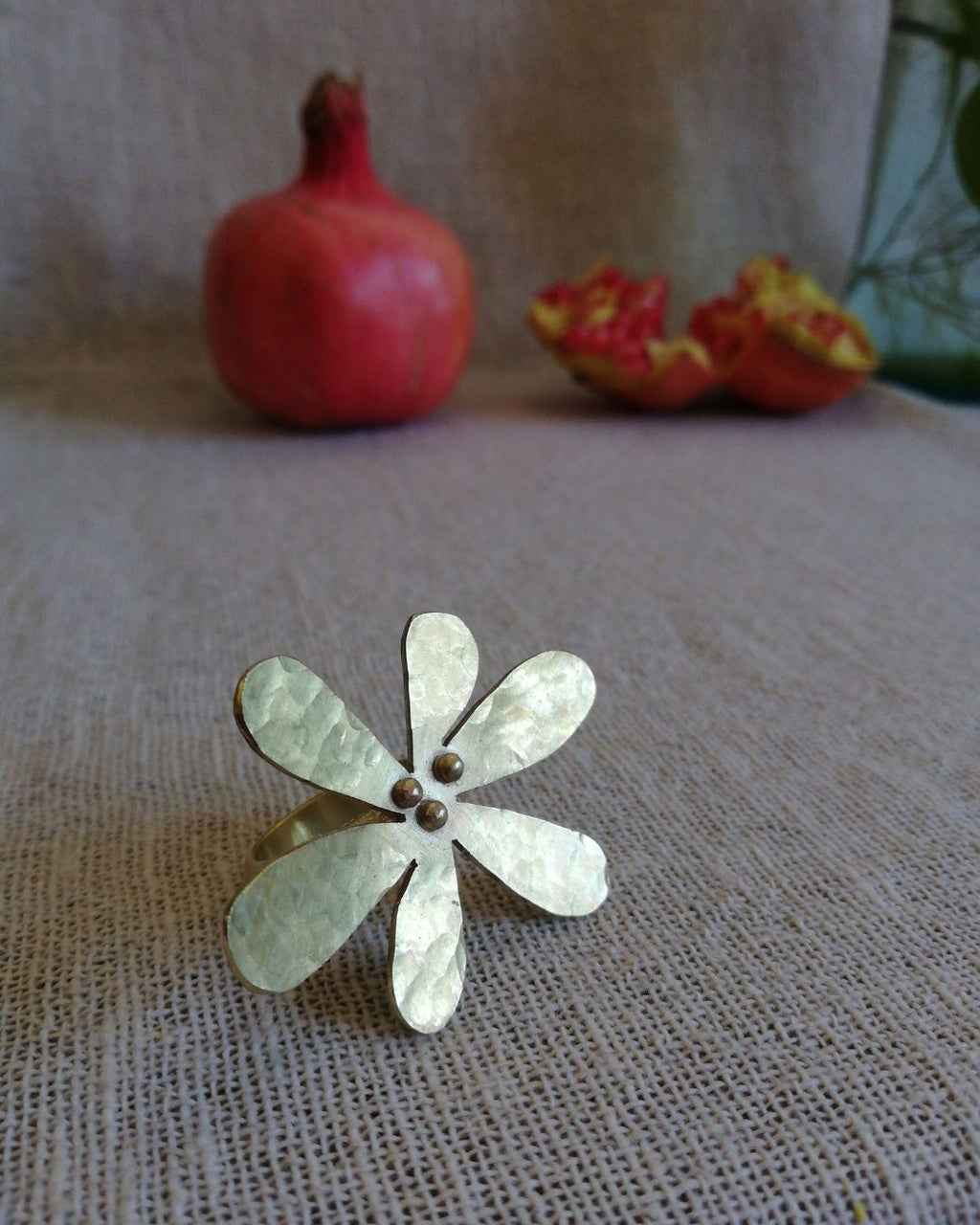 Anillo Flor Azulillo