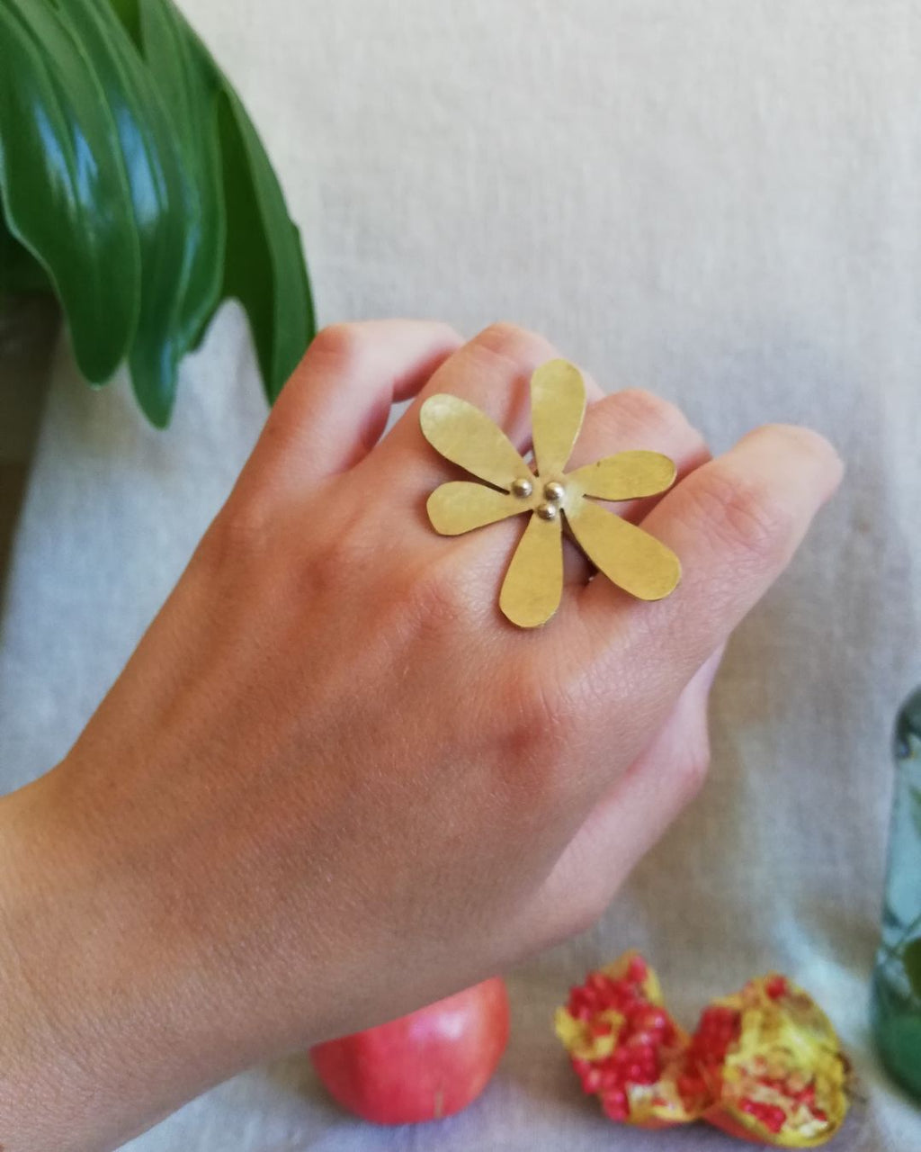 Anillo Flor Azulillo