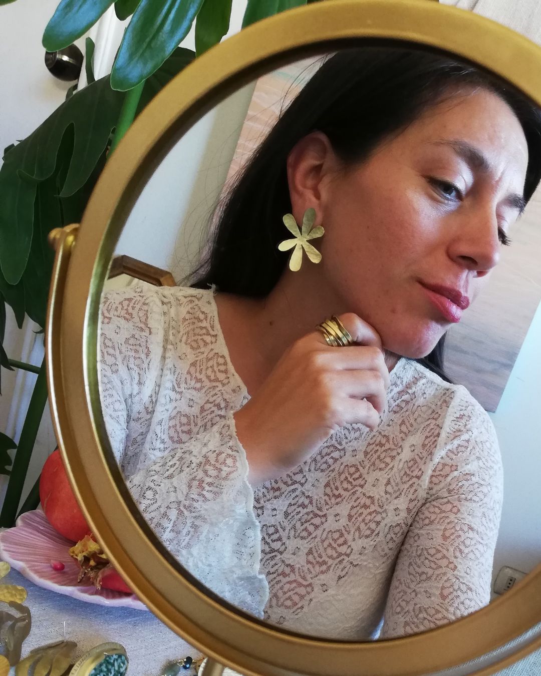 Aros Flor Azulillo